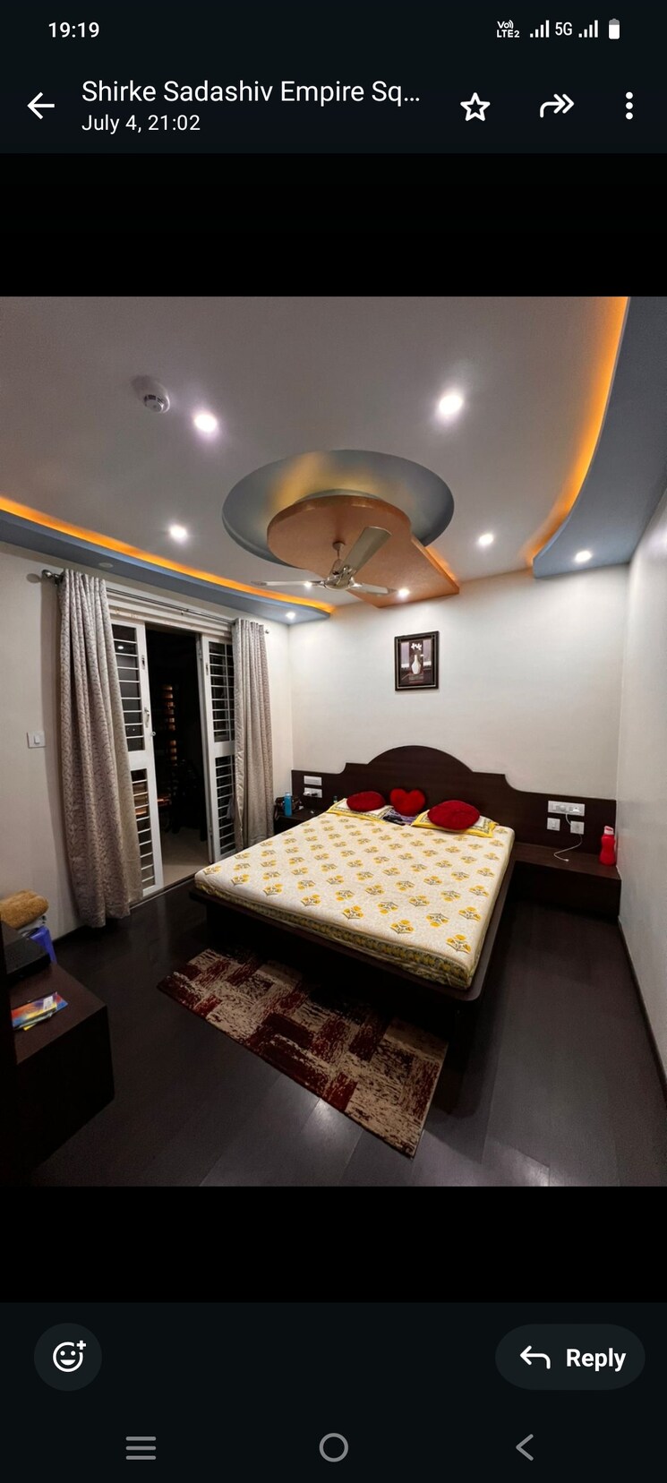 Bedroom, empire-square 3 Bedroom 1800 Sq.Ft. Apartment In Chinchwad Pune 7476142