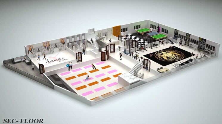 Gym, kollur-gated-community 4 Bedroom 2800 Sq.Ft. Villa In Kollur Hyderabad 7476552