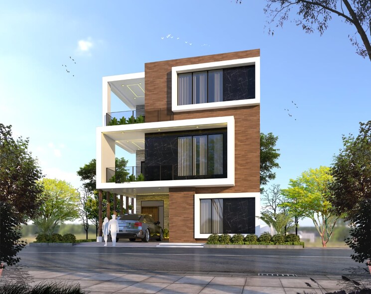 Exterior View, kollur-gated-community 4 Bedroom 2800 Sq.Ft. Villa In Kollur Hyderabad 7476552
