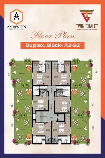 Master Plan in 2 BHK Apartment at Ambesten Twin Corsage, Sector 1 Greater Noida – for Sale