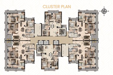Master Plan in 4 BHK Apartment at Rohit Galaxy, Gomti Nagar – for Sale