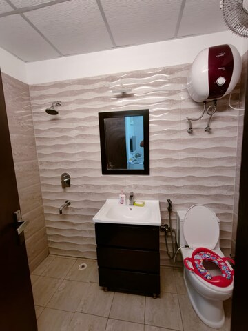 Bathroom in 2.5 BHK Apartment at Geotech Pristine Avenue, Sector 16c Greater Noida – for Sale