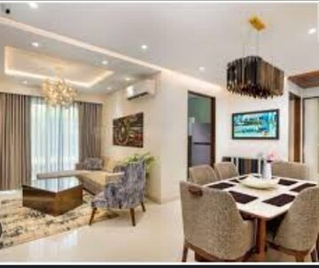 Living Room in 3 BHK Apartment at Motia Blue Ridge, Dhakoli Village – for Sale