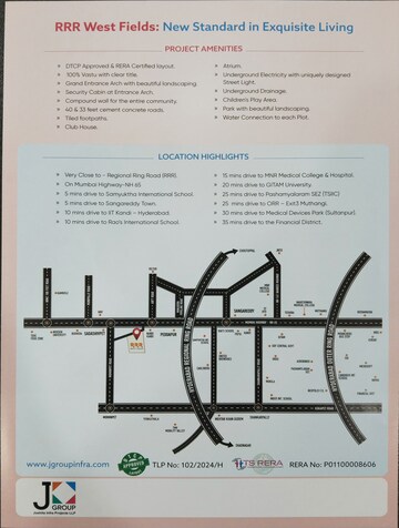  Plot – Map Location View at Peddapur - for Sale