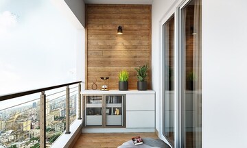 Balcony in 3 BHK Apartment at Nirala Greenshire Phase II, Sector 2 Greater Noida – for Sale