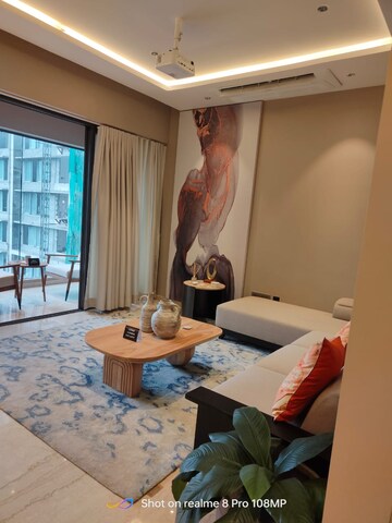 Living Room in 3 BHK Apartment at Adani Ten BKC, Bandra East – for Sale