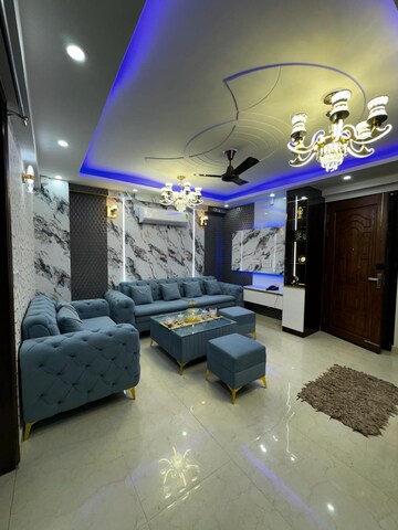 Living Room in 3 BHK Apartment at Zakir Nagar – for Sale