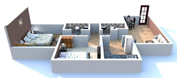 Floor Plan in 2 BHK Apartment at Magarpatta City – for Sale