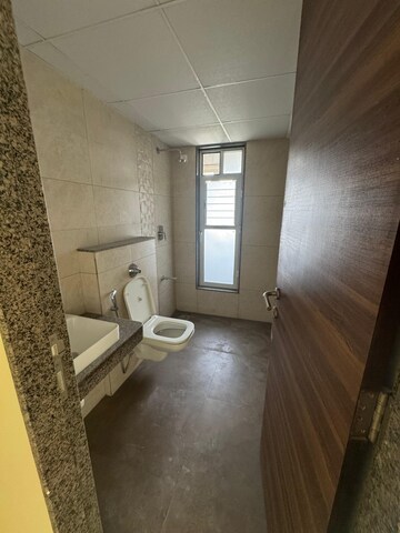 Bathroom in 3 BHK Apartment at K Raheja Reserve, Mohammadwadi – for Rent
