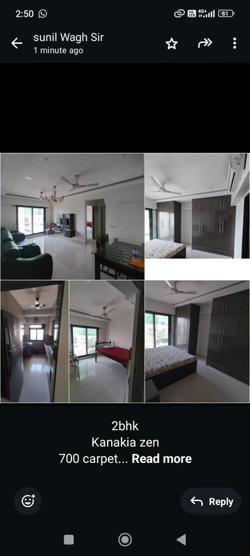 Master Bedroom in 2 BHK Apartment at Kanakia Spaces Zen World, Kanjurmarg East – for Sale