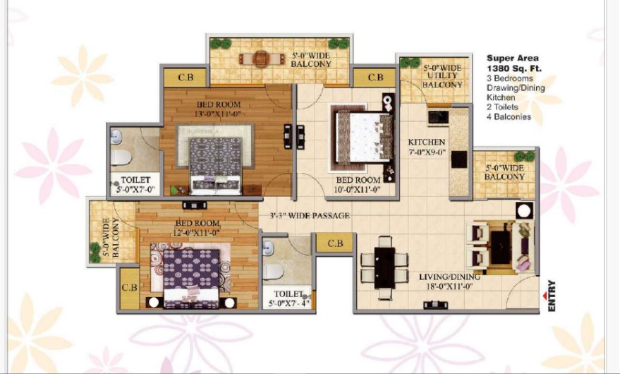 3 BHK Apartment For Resale in Bulland Elevates Noida Ext Sector 16c Greater Noida  7486279