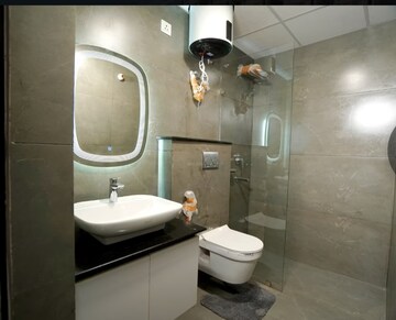 Bathroom in 3 BHK Apartment at Maya Green Lotus Utsav, International Airport Road – for Sale