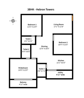 3 BHK Apartment For Resale in Hebron Towers Battarahalli Bangalore  7486458