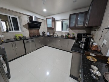 Kitchen in 3 BHK Apartment at Jayabheri Orange County, Gachibowli – for Sale