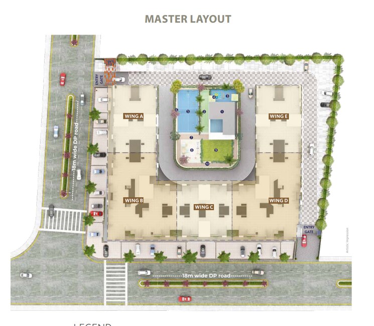 Master Plan, akshay-yash-grecia 2 Bedroom 706 Sq.Ft. Apartment In Dhanori Pune 7486638