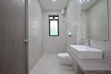 Bathroom in 2.5 BHK Apartment at Ekta World Lake Primrose, Powai – for Sale