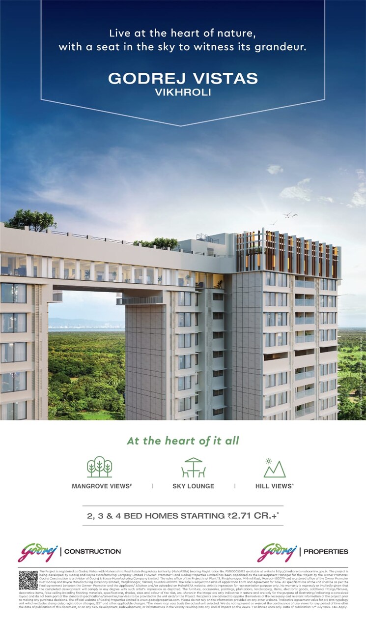 Exterior View, godrej-vistas 4 Bedroom 1709 Sq.Ft. Apartment In Vikhroli East Mumbai 7487793