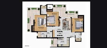 Floor Plan in 3 BHK Apartment at Nagla Road – for Sale