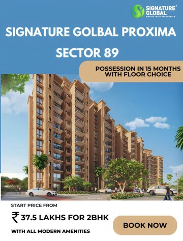 2 BHK Apartment – Exterior View View at Signature Global Proxima, Sector 89 - for Sale