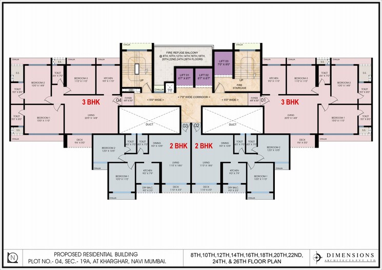 Floor Plan, neelkamal-gokul 4 Bedroom 3100 Sq.Ft. Apartment In Kharghar Navi Mumbai 7489966