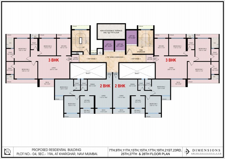 Floor Plan, neelkamal-gokul 4 Bedroom 3100 Sq.Ft. Apartment In Kharghar Navi Mumbai 7489966