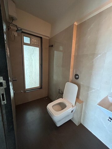 Bathroom in 1 BHK Apartment at Gurukrupa Marina Enclave, Malad West – for Sale