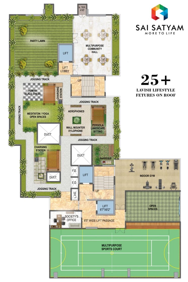 Floor Plan, sai-satyam-residency-kalyan-west 3 Bedroom 1098 Sq.Ft. Apartment In Kalyan West Thane 7491272