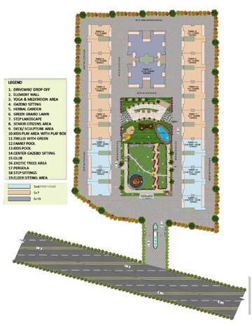 Master Plan in 3 BHK Apartment at GVT Beliston Avenue, Dhakoli Village – for Sale
