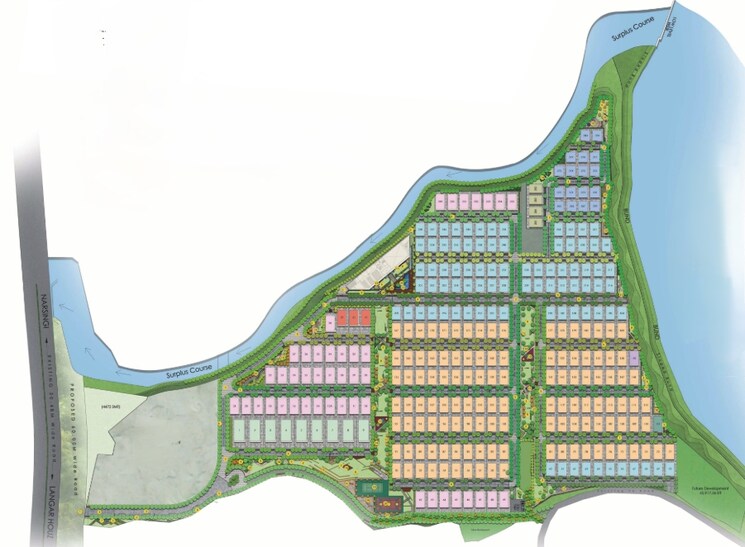 Master Plan, vessella-meadows 4 Bedroom 4444 Sq.Ft. Villa In Narsingi Hyderabad 7495920