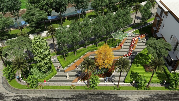 Garden, vessella-meadows 4 Bedroom 4444 Sq.Ft. Villa In Narsingi Hyderabad 7495920