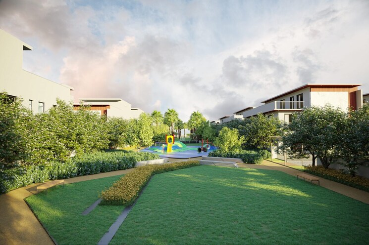 Garden, vessella-meadows 4 Bedroom 4444 Sq.Ft. Villa In Narsingi Hyderabad 7495920