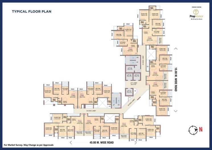 Master Plan, millennium-celesta 3 Bedroom 1585 Sq.Ft. Apartment In Kharghar Sector 34 Navi Mumbai 7496164