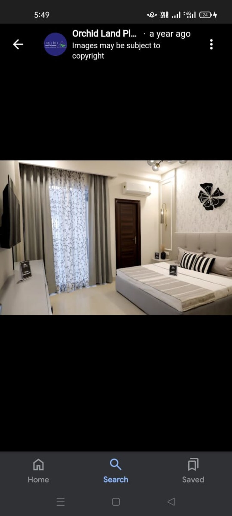 Bedroom, trishla-city 3 Bedroom 1800 Sq.Ft. Apartment In Patiala Road Zirakpur 7496406