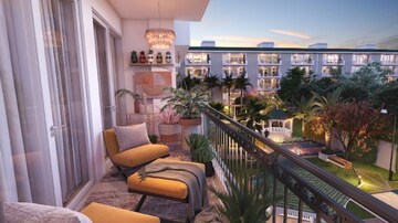 Balcony in 3 BHK Apartment at Roseate Homes, Ghazipur – for Sale