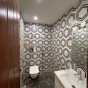 Bathroom in 4 BHK Builder Floor at Chattarpur – for Sale