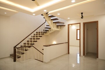 Staircase in 4 BHK Independent House at Shimla Bypass Road – for Sale