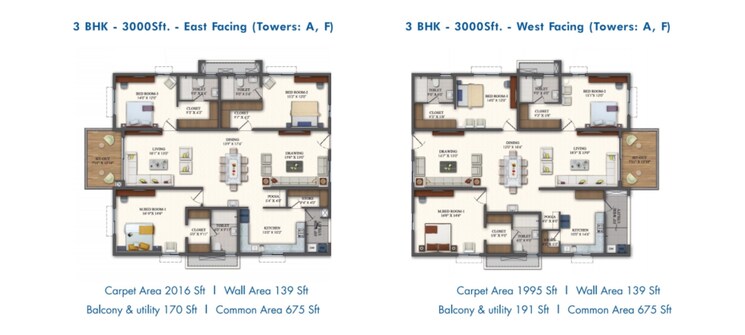 Floor Plan, financial district 2 Bedroom 1380 Sq.Ft. Apartment In Financial District Hyderabad 7498837