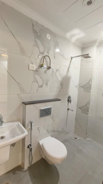 Bathroom in 3 BHK Builder Floor at Chattarpur – for Sale