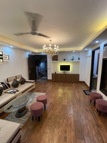 Living Room in 3 BHK Builder Floor at Chattarpur – for Sale