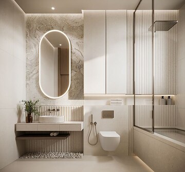 Bathroom in 4 BHK Villa at Narsingi – for Sale