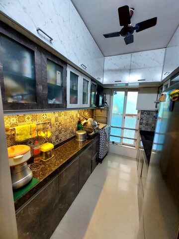 Kitchen in 3 BHK Apartment at Gurukrupa Marina Enclave, Malad West – for Sale