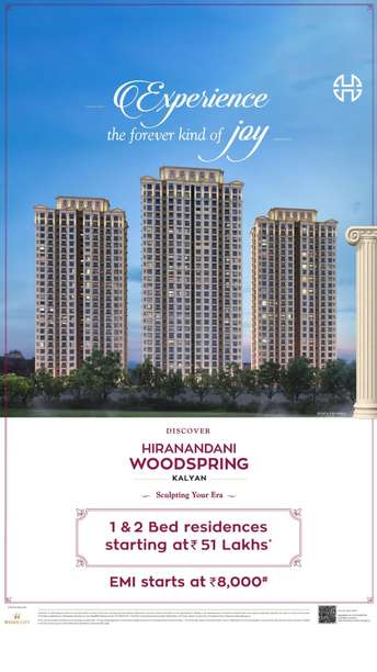 2 BHK Apartment For Resale in Hiranandani Woodspring Kalyan West Thane  7501992