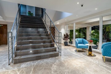 Staircase in 3.5 BHK Builder Floor at Orchid Ivy Floors, Sector 51 – for Sale