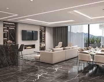 Living Room in 2 BHK Apartment at Seawoods West – for Sale