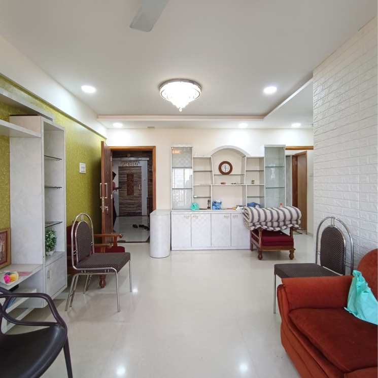 Living Room, gagangiri-laxman-tower 3 Bedroom 1200 Sq.Ft. Apartment In Mandapeshwar Mumbai 7502888