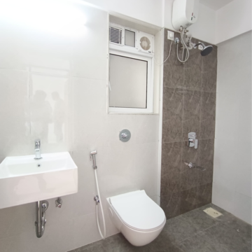 Bathroom in 2.5 BHK Apartment at Romell Serene, Ic Colony – for Sale