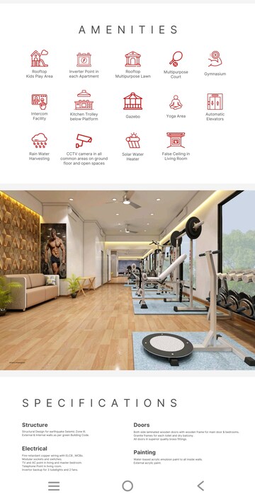 Master Bedroom in 2 BHK Apartment at Wakad – for Sale