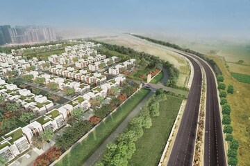 Balcony in 3 BHK Builder Floor at Puri Aman Vilas, Sector 89 – for Sale