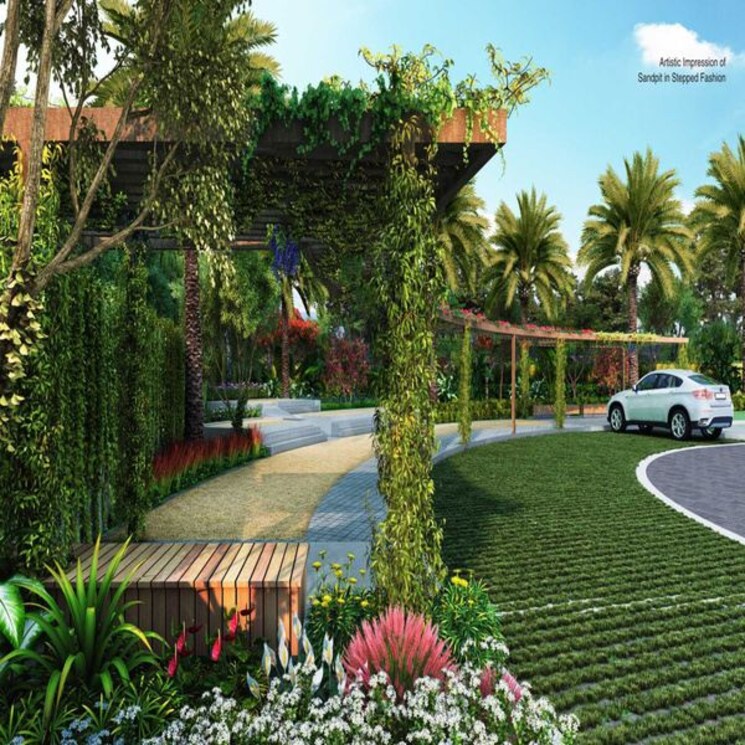 Garden, kumar-47-east-a 3 Bedroom 1222 Sq.Ft. Apartment In Magarpatta City Pune 7503818