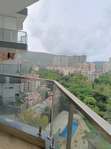 Balcony in 3 BHK Apartment at Soham Crystal Spires, Ghodbunder Road – for Sale